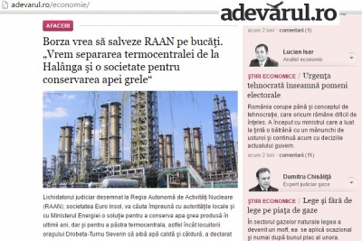 PLANUL LUI REMUS BORZA PENTRU RAAN: „SALVAREA PE BUCĂȚI”