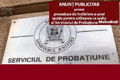 Direcţia Națională de Probaţiune, ANUNȚ PUBLIC