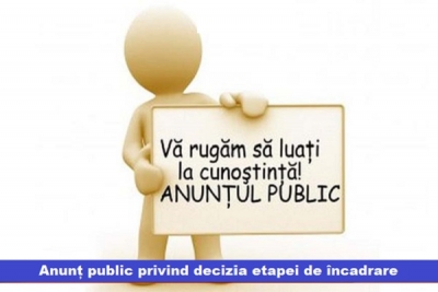 ANUNȚ PUBLIC ISVERNA