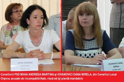 DOI CONSILIERI PSD DIN ORŞOVA, ÎN INCOMPATIBILITATE, MAI PRESUS DE LEGE