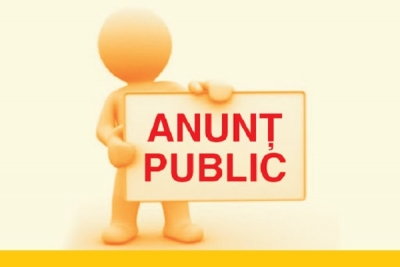 Anunţ public privind depunerea solicitării de emitere a acordului de mediu