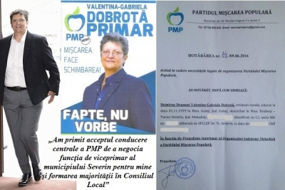 GABRIELA DOBROTĂ: „VREAU SĂ FIU VICEPRIMAR AL SEVERINULUI”
