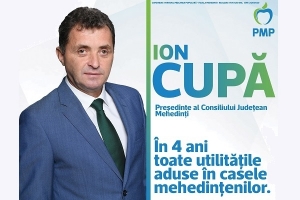 Ion Cupă, un președinte pentru județul Mehedinți
