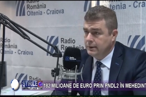 UN PLUS DE 78 DE MILIOANE DE LEI, PRIN PNDL 2, &Icirc;N MEHEDINȚI