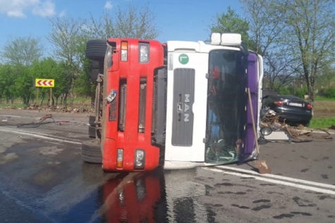 MASTODONT RĂSTURNAT DIN CAUZA VITEZEI