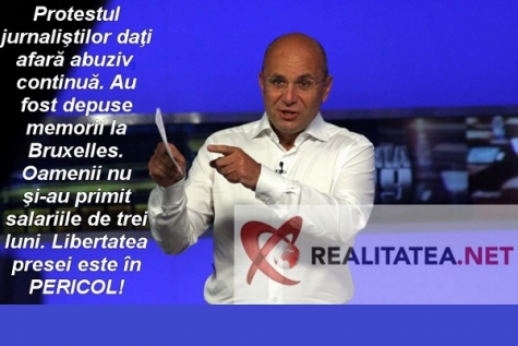 PROTESTUL JURNALIȘTILOR ÎNȘELAȚI DE REALITATEA CONTINUĂ