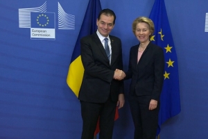 &Icirc;nt&acirc;lnire importantă &icirc;ntre Ludovic Orban și Ursula von der Leyen (video)