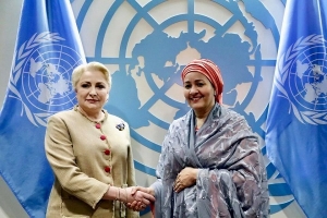 VIORICA DĂNCILĂ, &Icirc;NT&Acirc;LNIRE LA ONU