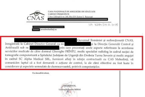 CONTROL ANTIFRAUDĂ LA CAS MEHEDINȚI