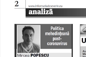 Politica mehedințeană post-coronavirus
