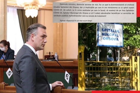 SENATORUL SIBINESCU INTERVINE PROMPT PENTRU SALVAREA SPITALULUI DIN ORȘOVA