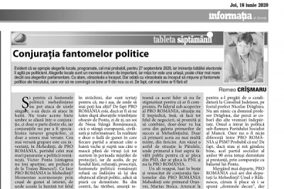 Conjurația fantomelor politice