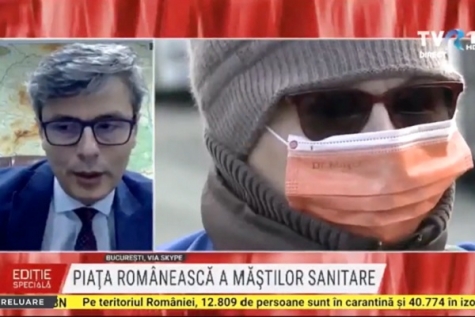 VIRGIL POPESCU: „În România se produc în momentul de față măști, în volume mari”