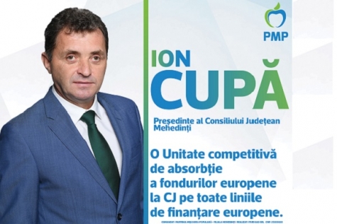 ION CUPĂ, candidat PMP la funcția de Președinte al CJ MEHEDINȚI
